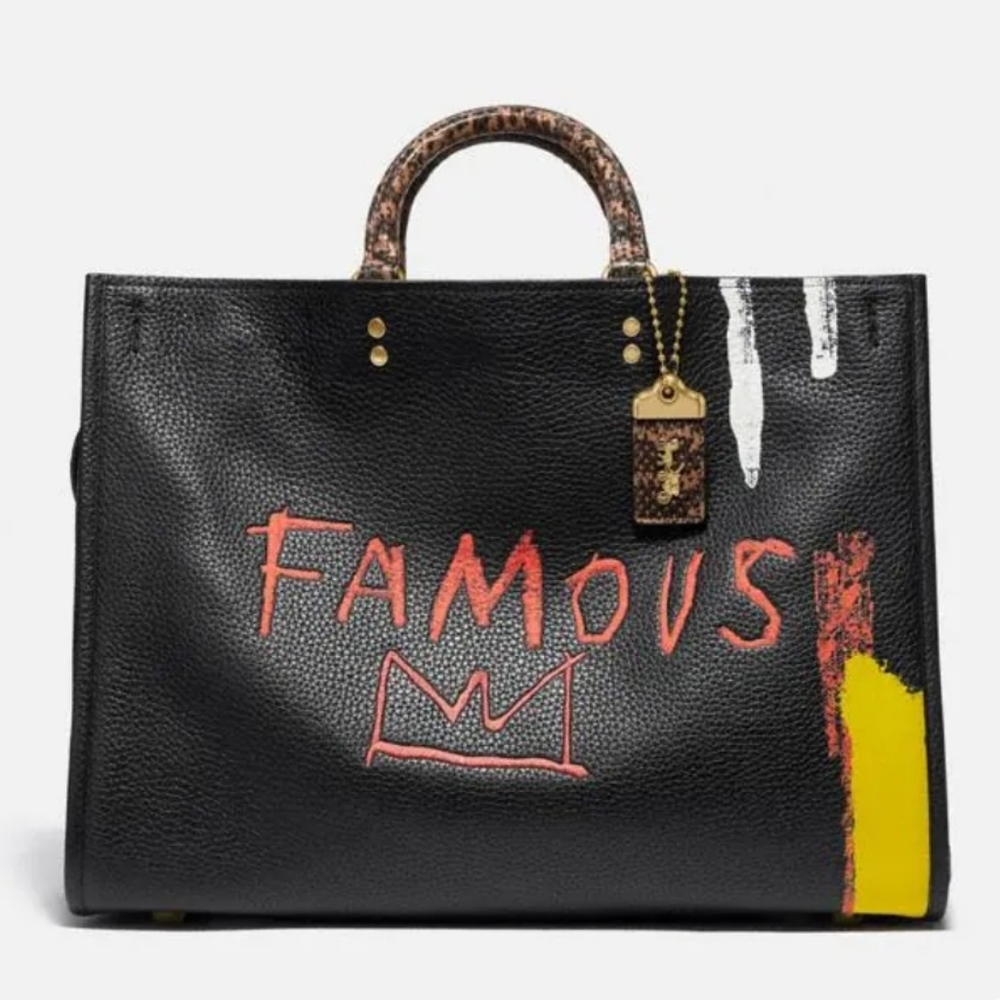 Coach X Jean-Michel Basquiat Rogue 39 With Snakeskin Detail Style 6884 N…